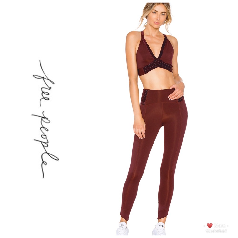 Free People Movement Wonderstruck Velvet Leggings